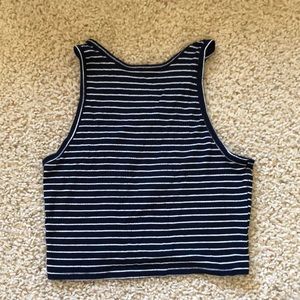 Hollister Navy Blue Crop Top